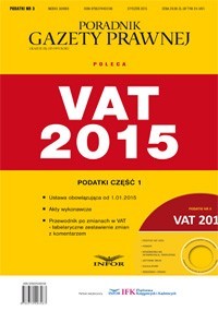 Podatki 2015 cz.1 – Ustawa VAT + Akty wykonawcze + Przewodnik po zmianach w VAT (PDF)