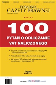 100 pytań o odliczanie VAT naliczonego (PDF)