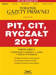 Podatki 2017 cz. 2 PIT, CIT, ryczałt 2017  (PDF)
