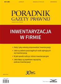 Poradnik Gazety Prawnej 11/17 Inwentaryzacja w firmie (PDF)