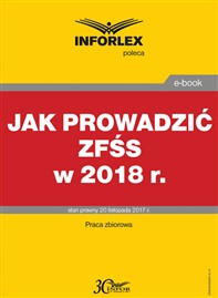 Jak prowadzić ZFŚS w 2018 r. (PDF)