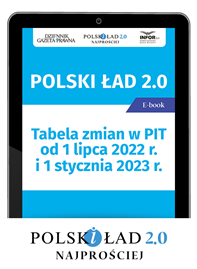 Polski Ład 2 0 Tabela zmian w PIT od 1 lipca 2022 r i 1 stycznia 2023