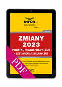 Zmiany 2023 Podatki Prawo Pracy I ZUS Zestawienia Tabelaryczne PDF