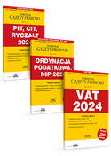 Komplet: VAT 2024 + PIT, CIT i Ryczałt ewidencjonowany 2024 + Ordynacja podatkowa, NIP 2024