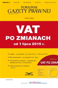 VAT po zmianach od 1 lipca 2015 r. (książka)