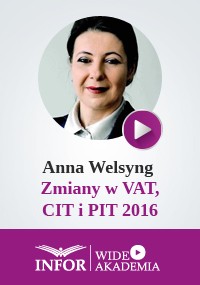 Wideoszkolenie: Zmiany w VAT, CIT i PIT 2016