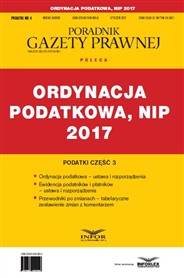 Podatki 2017 cz. 3 – Ordynacja podatkowa, NIP 2017 (PDF)