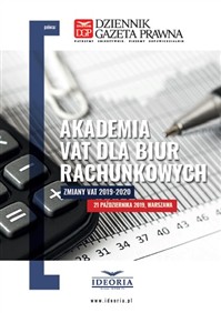 Akademia VAT dla biur rachunkowych – Warszawa