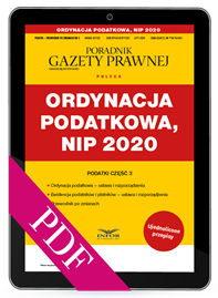 Ordynacja podatkowa, NIP 2020. Podatki część 3 (PDF)