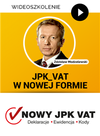 Wideoszkolenie: JPK_VAT w nowej formie