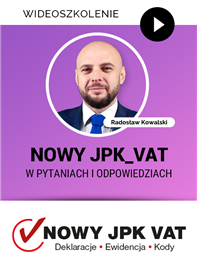 Wideoszkolenie: Nowy JPK_VAT w pytaniach i odpowiedziach