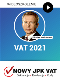 Wideoszkolenie: VAT 2021