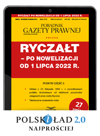 Ryczałt – po nowelizacji od 1 lipca 2022 r. (PDF)