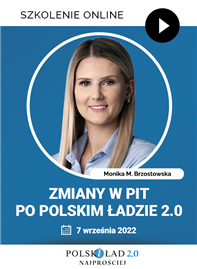 Szkolenie: Zmiany w PIT po Polskim Ładzie 2.0
