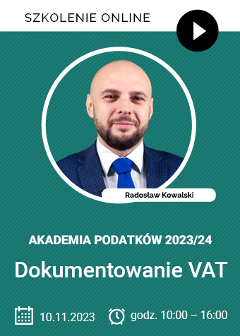 Szkolenie: Dokumentowanie VAT