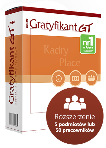 Gratyfikant GT InsERT – rozszerzenie licencji oprogramowania księgowo-kadrowego