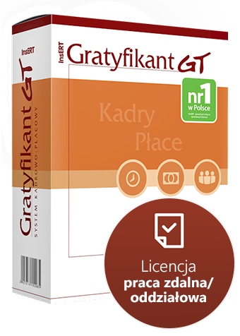 Gratyfikant GT InsERT - licencja na pracę zdalną lub oddziałową