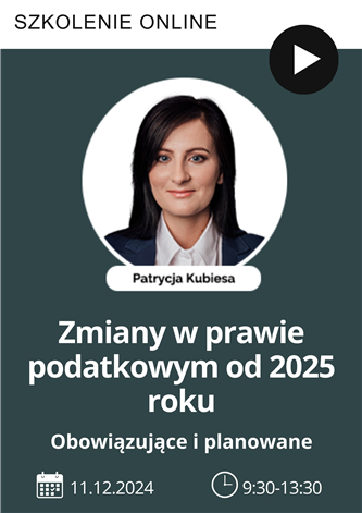 Szkolenie: Zmiany od 2025 roku