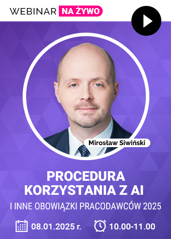 Webinar: Procedura korzystania z AI i inne obowiązki pracodawców 2025 + certyfikat gwarantowany