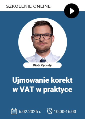 Szkolenie: Ujmowanie korekt w VAT w praktyce