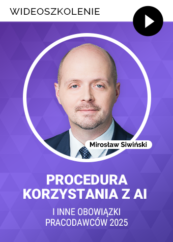 Wideoszkolenie: Procedura korzystania z AI i inne obowiązki pracodawców 2025