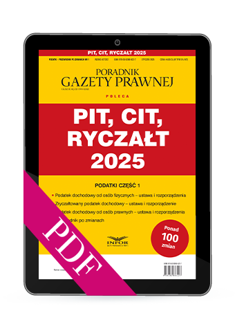 PIT, CIT, Ryczałt 2025. Podatki część 1 (PDF)