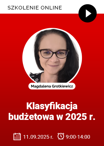 Szkolenie: Klasyfikacja budżetowa w 2025 roku