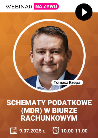 Webinar: Schematy podatkowe (MDR) w biurze rachunkowym + certyfikat gwarantowany