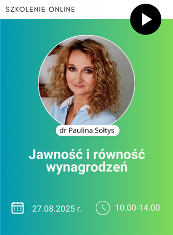 Szkolenie: Jawność i równość wynagrodzeń