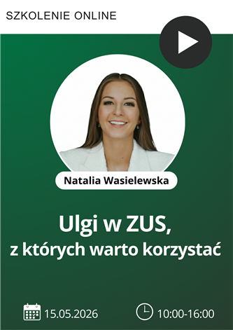 Szkolenie: Ulgi w ZUS, z których warto korzystać