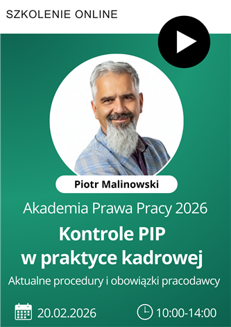 Szkolenie: Kontrole PIP w praktyce kadrowej – aktualne procedury i obowiązki pracodawcy