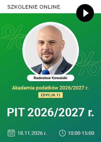 Szkolenie online: PIT 2026/2027 r.