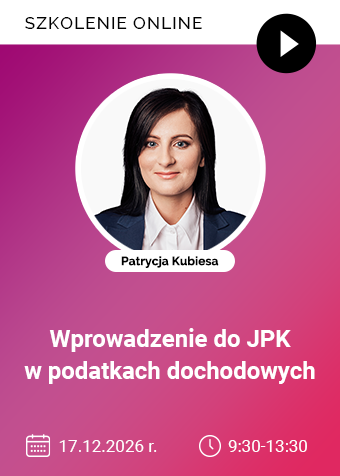 Szkolenie online: Wprowadzenie do JPK w podatkach dochodowych
